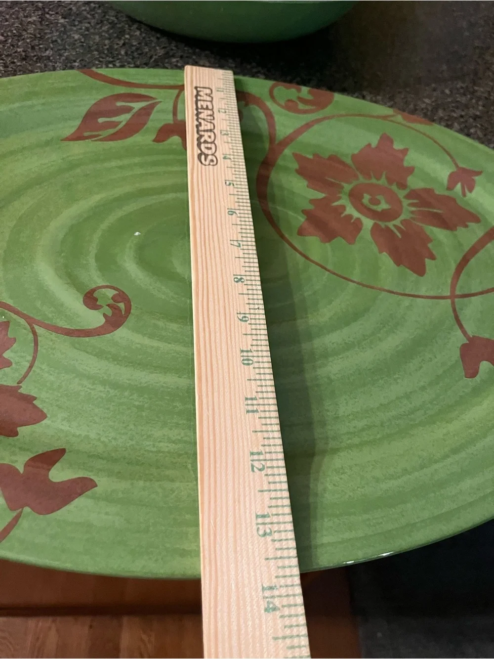 TarHong  Melamine Large Serving Bowl and Platter with Floral Motif